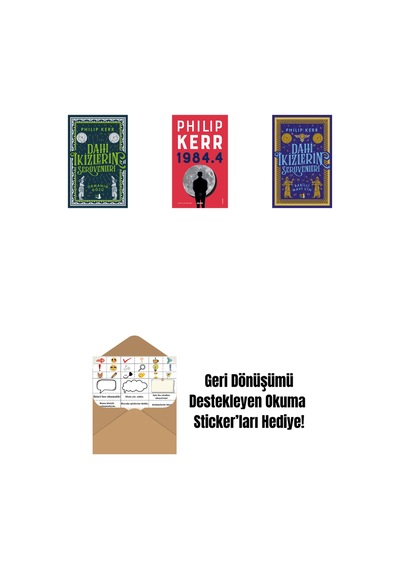 Dahi İkizlerin Serüvenleri - Ormanın Gözü + 1984.4 + Dahi İkizlerin Serüvenleri - Babilli Mavi Cin + Okuma Sticker'ları