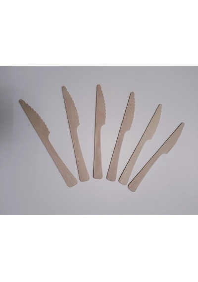 Kullan At Ahşap Tahta Kaşık Çatal Bıçak Set 24 Lü 16 Cm 8 Çatal +8 Kaşık + 8 Bıçak Bej
