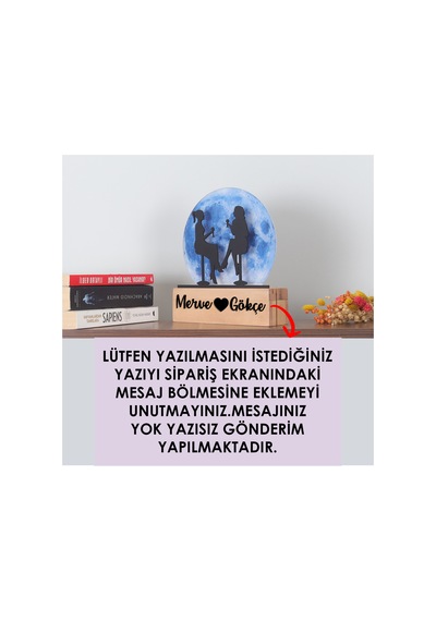 Işıklı Pleksi Dolunay Kişiselleştirilebilir Biblo Novia Kadeh Tutan Kadınlar Anahtar Askılığ Mavi - 737207513 Mavi
