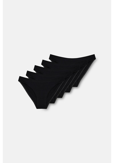 Suwen 5li Pamuklu Basic Slip Külot St00586011447 Siyah