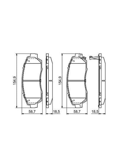 Honda Cr-V 2.0 2002-2008 Bosch Ön Balata