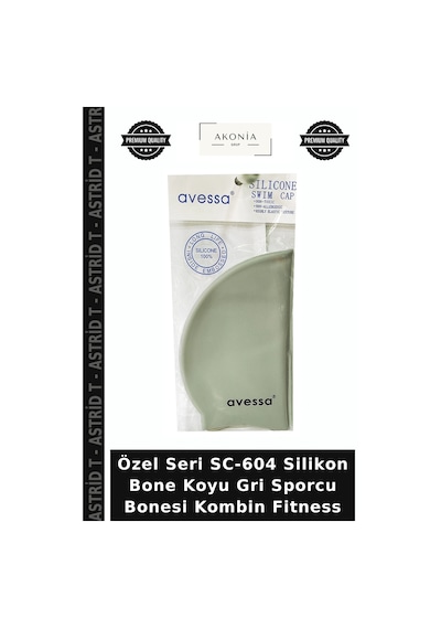 Özel Seri Sc-604 Silikon Bone Koyu Gri Sporcu Bonesi Kombin Fitness