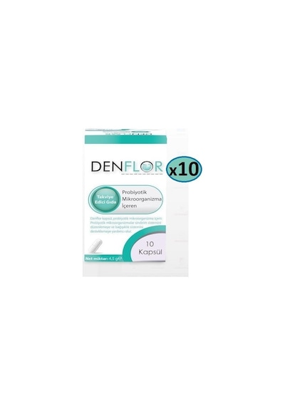 Denflor Probiyotik 10 Kapsül - 10'lu Paket