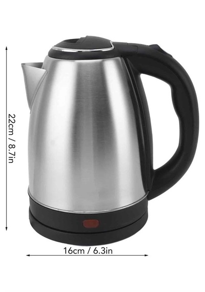 Elektrikli Paslanmaz Çelik Su Isıtcı Çelik Kettle 1.8 Lt. Uzun Ömürlü - Lisinya
