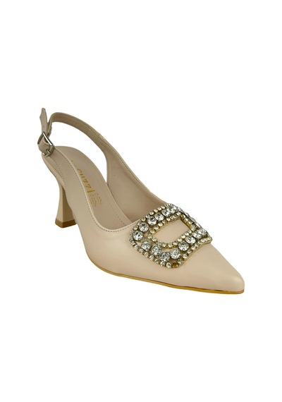 Matzeliger Mzg1159 Bej Kadın Kalem Topuklu Stiletto