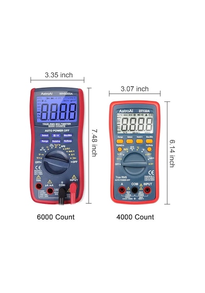 Astroai Dijital Multimetre 4000 Counts Test Cihazi Dt132a