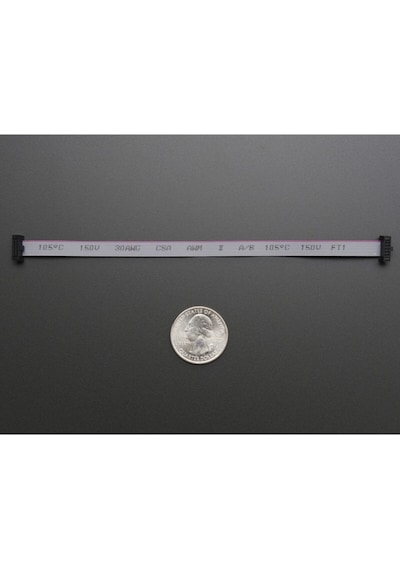 1.27mm Pitch 15cm 150mm 10 Pin Idc Flat Ribbon Kablo Programlama Data Debug Kablosu Jtag Swd Isp Avr