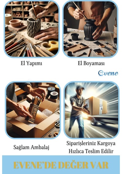 Kalemlik Siyah Renk Masa Kalemliği Organizer Kalemlik Model 23 Çok REnkli