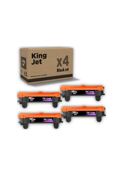 Kingjet Kyocera Uyumlu Tk-1240 4'lü Paket Ecosys Ma2000w, Ma2001w Uyumlu Toner
