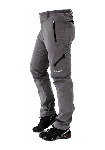 Mudwill Gri Windblock Softshell Polarsız Outdoor Pantolon Gri