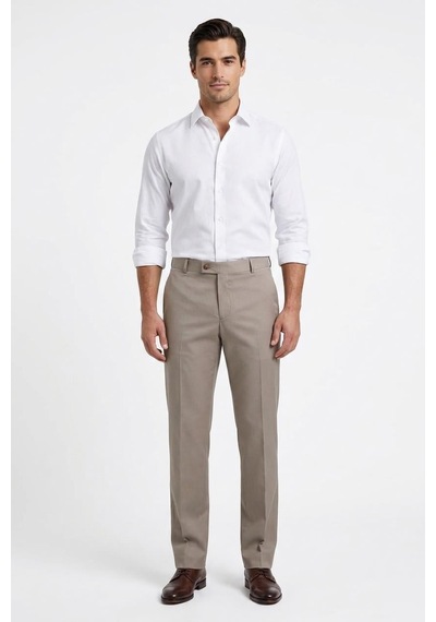 UKİ Bej Comfort Fit Klasik Pantolon