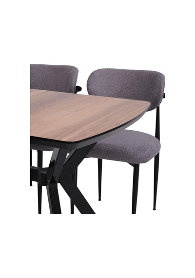 Venedik Mdf Lak Panel Açılır Mutfak Masası 80x130cm Ceviz