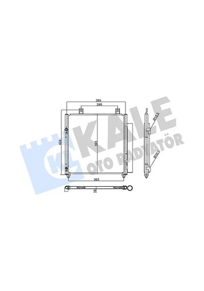 Mitsubishi Spacestar Klima Radyatoru 1.2 2013-2018 Kale 358040