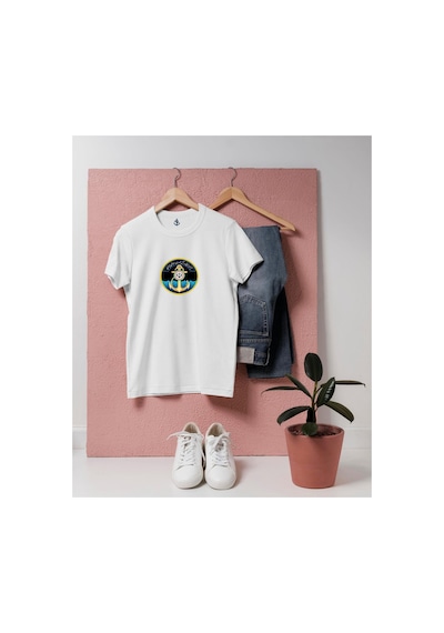Bahriyeli Collection Oversize İran İslam Devleti Donanması / Iran Navy Logo Unisex T-shirt Beyaz