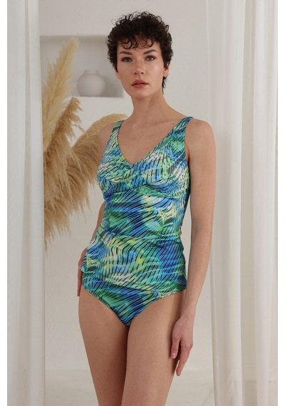 Lapıeno Taşlı Kruvaze Tankini 4502 Çok Renkli