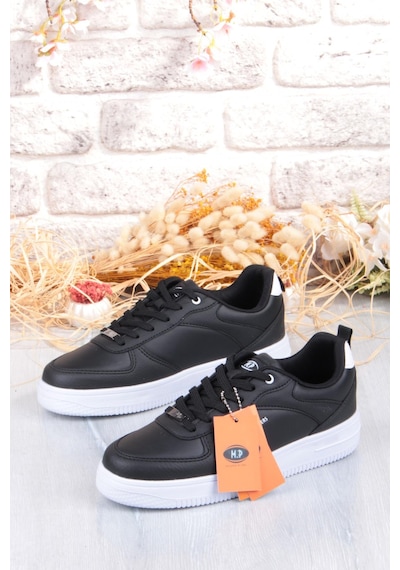 M.p 252 6049 Rahat Hafif Orijinal Ürün Erkek Sneaker Spor Ayakkabı Siyah  -  Beyaz