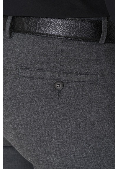 Slim Fit Yan Cep Esnek Yünlü Antrasit Pantolon P 1232