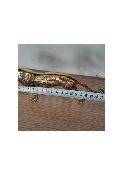 Pirinç Leopar Obje Sarı