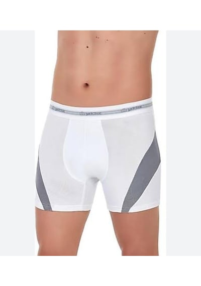 Yıldız 115 Erkek Beyaz Comfort Modal Boxer Tekli 001
