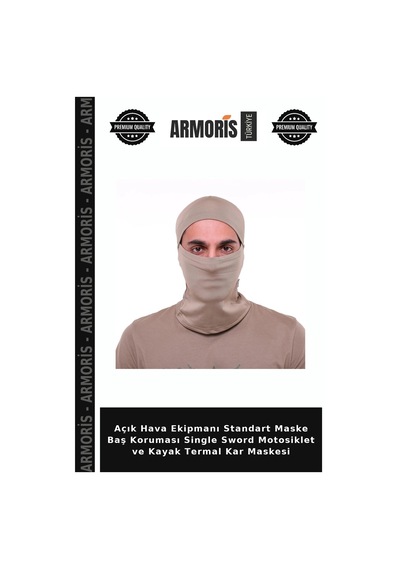 Armoris Açık Hava Ekipmanı Standart Maske Baş Koruması Single Sword Motosiklet Ve Kayak Termal Kar Maskesi Çok Renkli