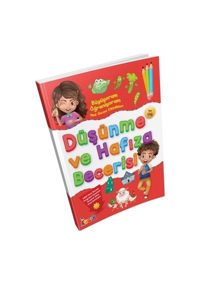 Düşünme ve Hafıza Becerisi - Büyüyorum Öğreniyorum Okul Öncesi Etkinlikleri- Bıcırık Yayınları