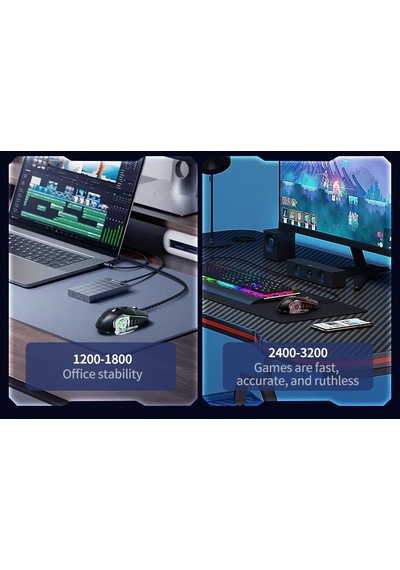 Yüksek Hassasiyetli 3200 Dpı Ayarlanabilir Metalik Kaplamalı Ergonomik Kablolu Mouse Kablosuz