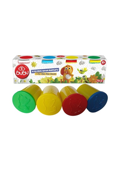 Bu-bu Mini Oyun Hamuru 4'lü Bu-bu-oh0004 Çok Renkli