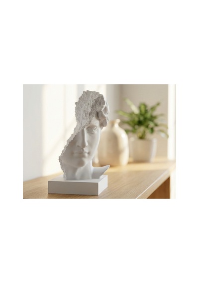 David'in Yıkılmış Büst Figürü 15cm
