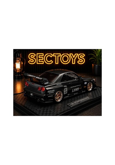 Nissan Skyline Lbwk Diecast Model Araba Super Silhouette 1:24 Ölçek Model Araba