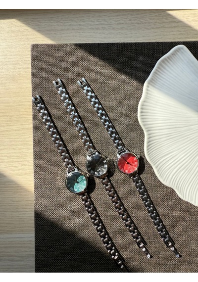 Retro Minimal Metal Kordon Vintage Kadın Kol Saati İçi Mavi Altın 85917098
