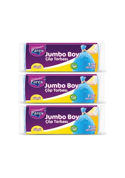 Güçlü Çöp Torbası Jumbo Boy X 3'lü