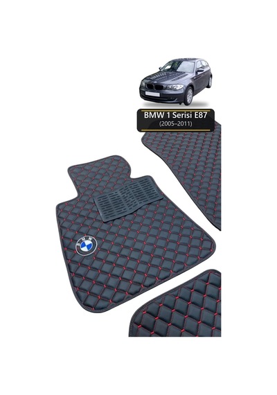 Oto Halı Paspas Bmw 1 Serisi E87 2005-2011 Uyumlu Mperformance M Teknik Sport Kaymaz & Şık Tasarım - Tasarım 3