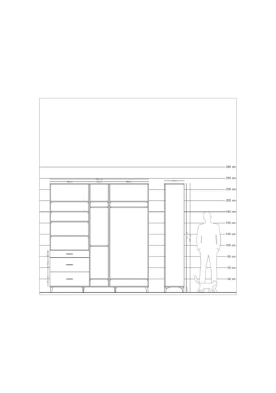 Hyperion Dolap 9 Raflı 3 Çekmeceli 3 Askılı 220x44x243 Çam-çam/antrasit Atlas Çam/antrasıt Hyperion Dolap 9 Raflı 3 Çekmeceli 3 Askılı 220x44x243 Çam-çam/antrasit Atlas Çam/antrasıt