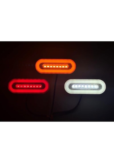 Ahmet Otomotiv Unıversal Neon Led Side Marker Yan Lamba Sarı 2 Fonksiyonlu 12-24volt Uyumlu