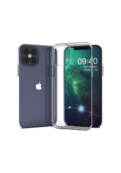 Apple Uyumlu iPhone 12 Mini Kamera Korumalı Şeffaf Yumuşak Silikon