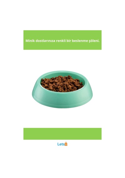 Dayanıklı Yıkanabilir Küçük Yuvarlak Mama Kabı 14cm Mor Mavi Yeşil Pembe