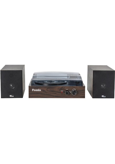 Fomix Fm200 Turntable Bluetooth Hoparlörlü Ahşap Pikap Çalar