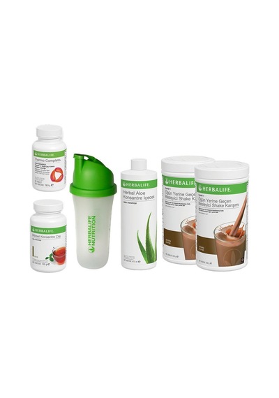 Herbalife Full Set 2 - Shaker Hediyeli 2 Vanilyalı Shake + 100gr Klasik Çay + Aloe +thermo Hek1078