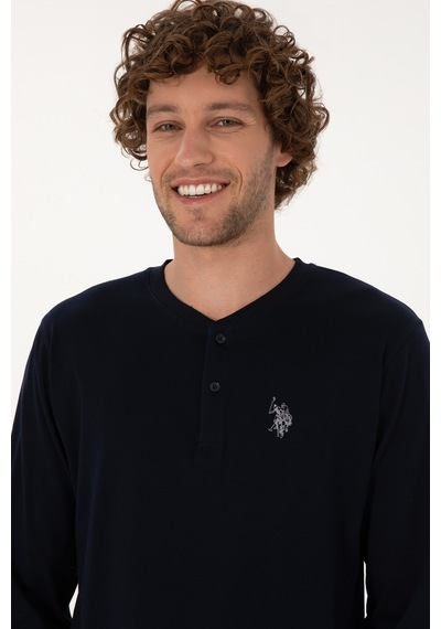 U.s. Polo Assn. Erkek Lacivert Pijama Takım 50318607-vr033 Lacivert