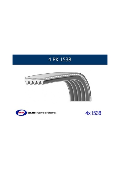 Gmb Gpk 4pk1538 Kanallı Kayıs P206 4pk1538