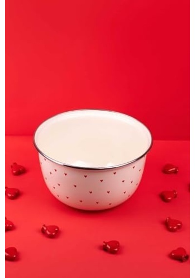 Cupid Emaye Karıştırma Ve Salata Kabı 24cm 4 Litre Ocağa Da Koyulabilir