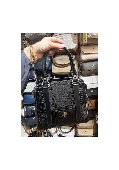 Miami Polo Club Orijinal Kadın Gold Detaylı El Ve Omuz Çantası Uzun Askısı Mevcuttur En 24 Cm Boy 24 Cm Siyah 91065479