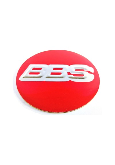 Bbs Jant Göbek Arması Kırmızı Yapıştırma 4 Adet 68mm