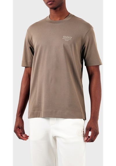 Emporio Armani Erkek T Shirt 3d1th3 1jocz 04b4 Kahve Kahverengi