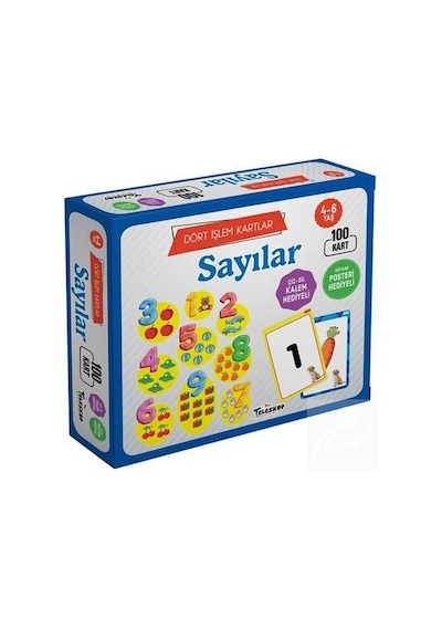 Dört İşlem Kartları - Sayılar (4-6 Yaş)