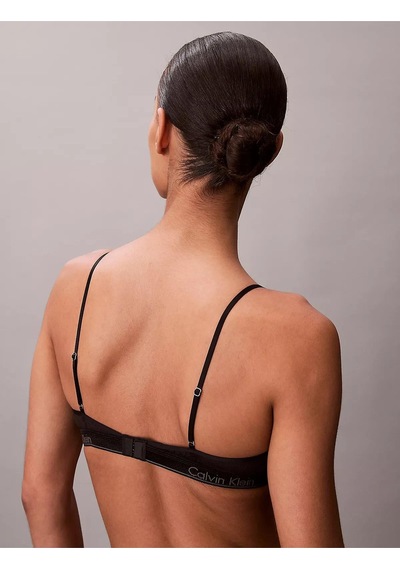 Calvin Klein Kadın Slim Fit Dokuma Kumaş Mini Siyah Büstiyer-14730
