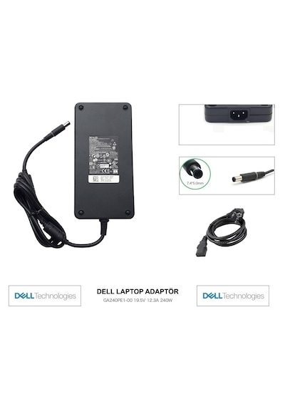 Precision M6500 Pp08x001 19.5v-12.3a 240w Şarj Cihazı-adaptörü