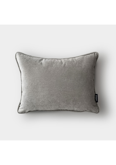 "taupe" Kadife Düz Kırlent Kılıfı - 30x40 Açık Gri