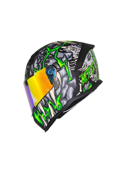 Motoanl Skull Yeni Ece 22.r06 Güneş Vizörlü Full Face Motor Kask Çok Renkli