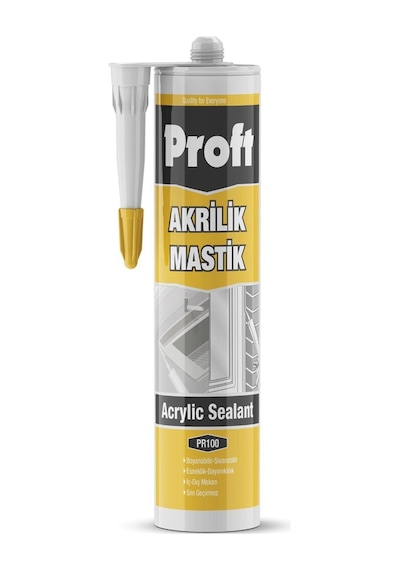 Proft Pr100 Akrilik Mastik 450 Gr Beyaz